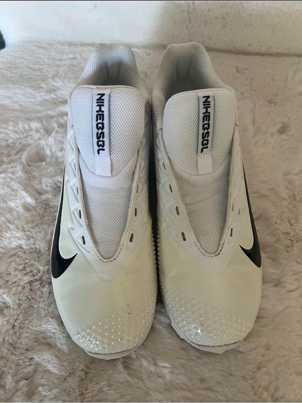 Nike Vapor White and Black Women's Cleats